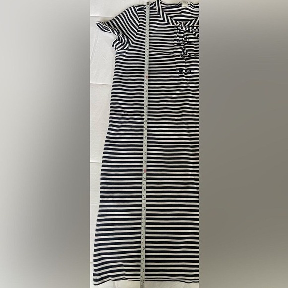 J.Crew Factory- Stripe Lace-Up Short Sleeve Nautical Dress- Small -Navy & White - Picture 8 of 8